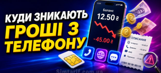 Куди зникають гроші з телефону: як перевірити платні списання і деталізацію