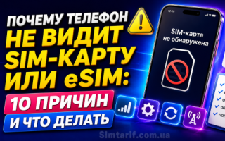 Почему телефон не видит SIM-карту или eSIM: 10 причин и что делать