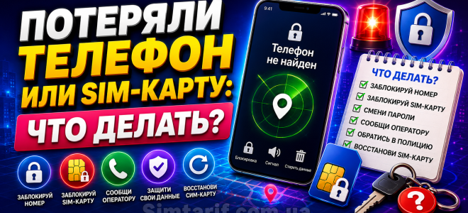 Потеряли телефон или SIM-карту: что делать?