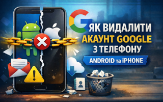 Як видалити акаунт Google з телефону за кілька хвилин (Android та iPhone)