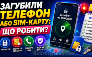 Загубили телефон або SIM-карту: що робити?