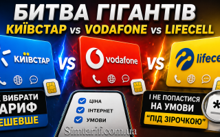 Битва гигантов: Киевстар vs Vodafone vs Lifecell — как выбрать более выгодный тариф и не попасться на условия «под звездочкой»