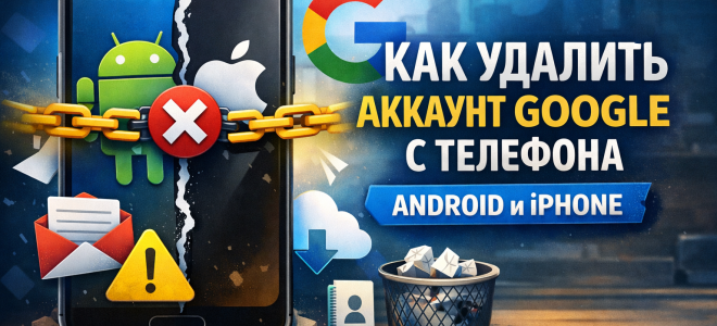 Как удалить аккаунт Google с телефона за несколько минут (Android и iPhone)