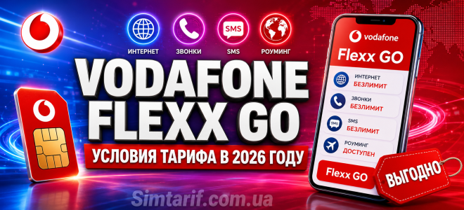 Vodafone Flexx GO: условия тарифа в 2026 году