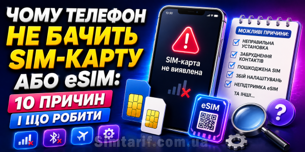 Чому телефон не бачить SIM-карту